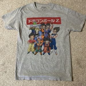 Dragon Ball Z Unisex or Men’s Heather Grey Group Pose T-shirt SZ M EUC